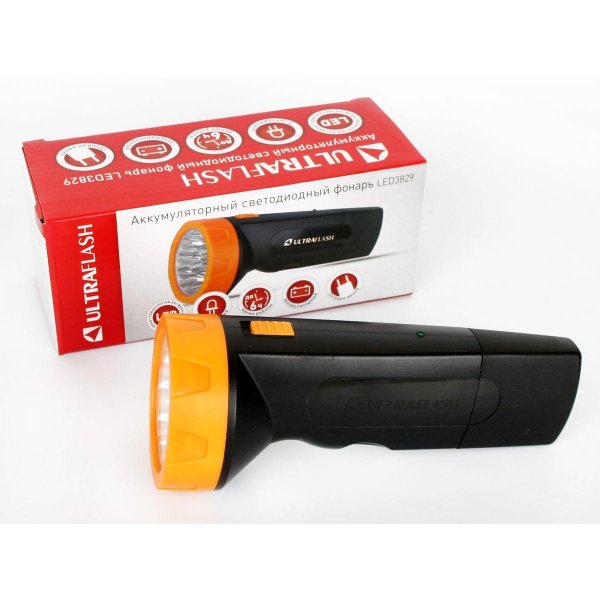 Рабочий светодиодный фонарь Ultraflash Accu Profi аккумуляторный 160х70 18 лм LED3829 11240