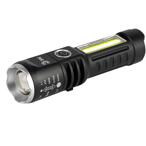 Светодиодный фонарь ЭРА UA-403 универсальный аккумуляторный 5 Вт LED + 3 Вт COB оптический Zoom 4 режима USB type C Б0069805