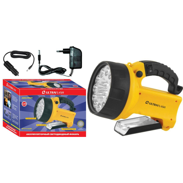 Рабочий светодиодный фонарь-прожектор Ultraflash Accu Profi аккумуляторный 190х137 70 лм UF3712LED 8310