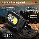 Фонарь налобный светодиодный ЭРА GA-814 аккумуляторный 5 Вт COB + 5 Вт LED 5 режимов сенсорное управление Б0069577