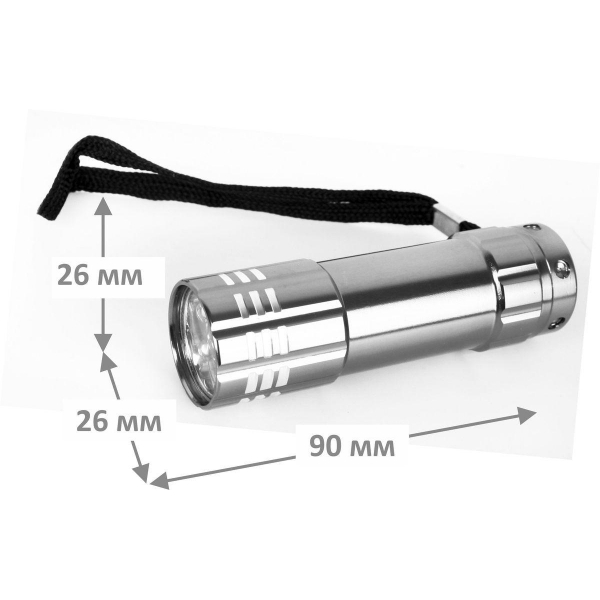 Ручной светодиодный фонарь Ultraflash Classic от батареек 110х35 16 лм UF5LED 7901 Ручной светодиодный фонарь Ultraflash Classic от батареек 110х35 16 лм UF5LED 7901