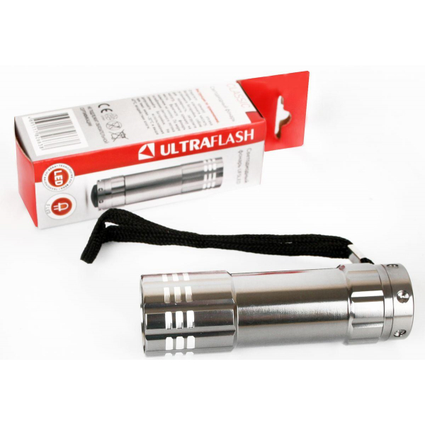 Ручной светодиодный фонарь Ultraflash Classic от батареек 110х35 16 лм UF5LED 7901 Ручной светодиодный фонарь Ultraflash Classic от батареек 110х35 16 лм UF5LED 7901
