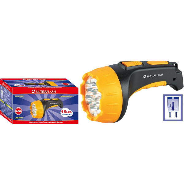 Рабочий светодиодный фонарь Ultraflash Accu Profi аккумуляторный 180х100 50 лм LED3815 9217