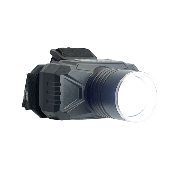 Фонарь налобный Feron TH2314 c аккумулятором 20W 2500mAh IP44 USB type-C Алюминий 51621