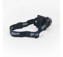 Налобный светодиодный фонарь Gauss аккумуляторный 60х70 100 лм GF401