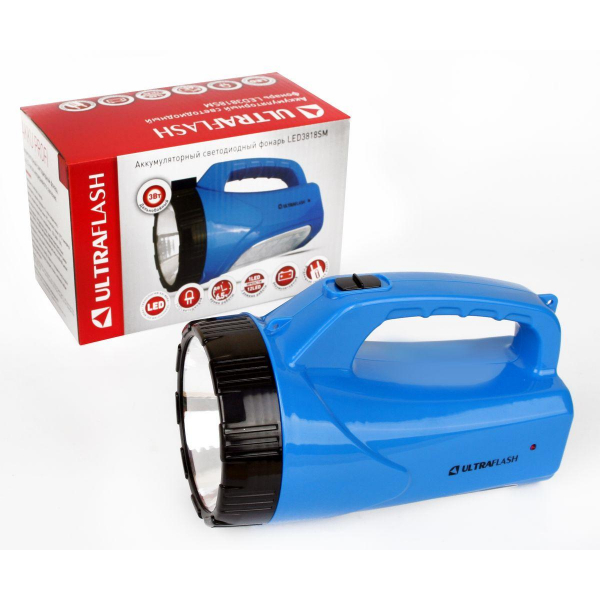Рабочий светодиодный фонарь Ultraflash Accu Profi аккумуляторный 195х125 120 лм LED3818SM 12889