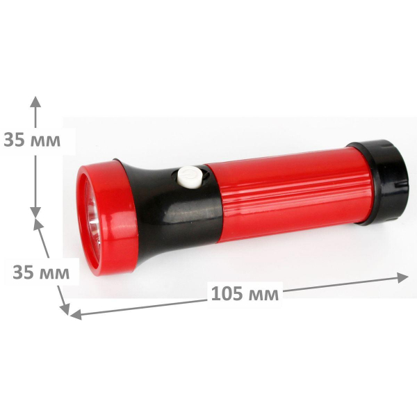 Ручной светодиодный фонарь Ultraflash Т от батареек 110х35 15 лм 3002-TH 11783 Ручной светодиодный фонарь Ultraflash Т от батареек 110х35 15 лм 3002-TH 11783