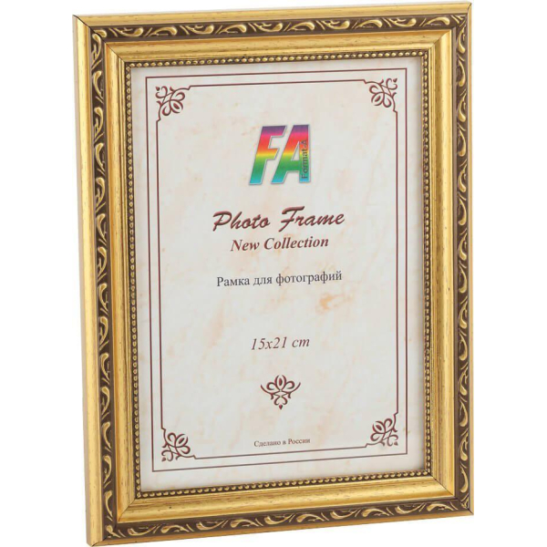 Фоторамка FA пластик Майолика баклажан золото 10x15 (36/864) Б0021183