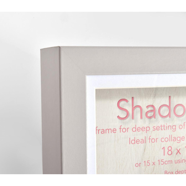 Фоторамка Innova PI09909 Ф/рамка 30*30cm Shadow Box Grey (окно 25*25см), серый, МДФ (6/216) Б0046299