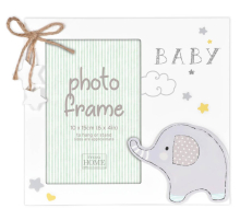 Фоторамка Innova PI09979 Ф/рамка 10*15 Baby Glitter Elephant, белая, МДФ (6/24/3072) Б0037312