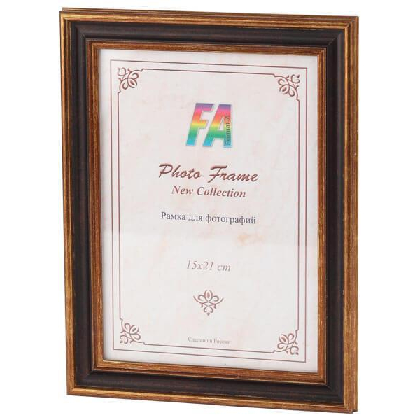 Фоторамка FA пластик Оптима тёмный орех 10х15 (40/1280) Б0039866
