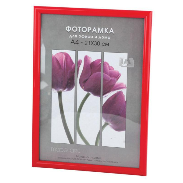 Фоторамка Светосила Радуга 21x30 Красный, со стеклом (25/500) Б0030603