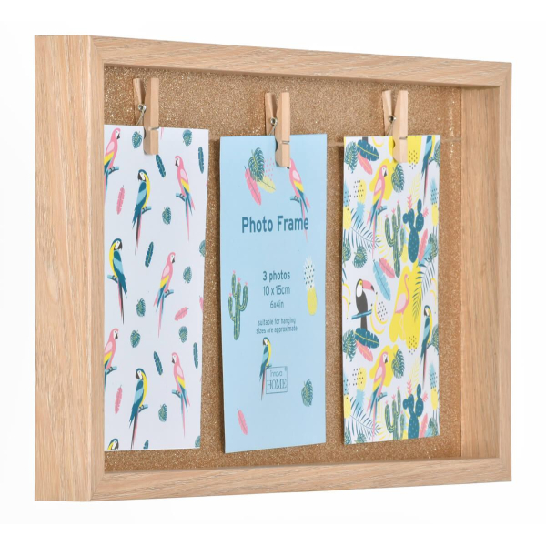 Фоторамка Innova PI01482 Ф/рамка 3 фото, 3x10*15cm Glitter Peg, МДФ (6/390) Б0046339