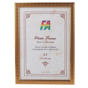 Фоторамка FA Пластик меандр золото 30х40 (16/288) Б0049923