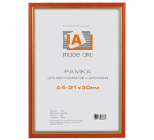 Фоторамка Image Art сосна c15 21х30 оранжевый с золотой полоской (24/792) Б0034937