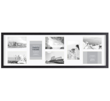 Фоторамка Innova PI01507 Ф/рамка 8 фото, 8x10*15cm Block frame, черный, МДФ (4/120) Б0046332