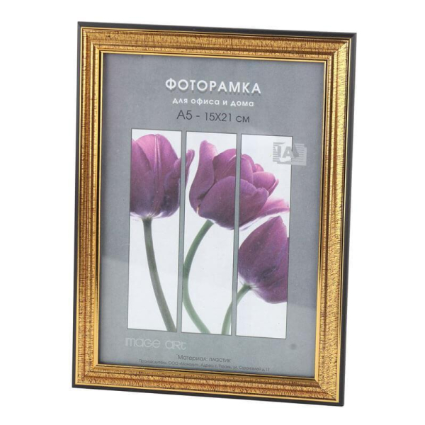 Фоторамка Interior Office 286/296 10*15 золото (50/2000) Б0030672