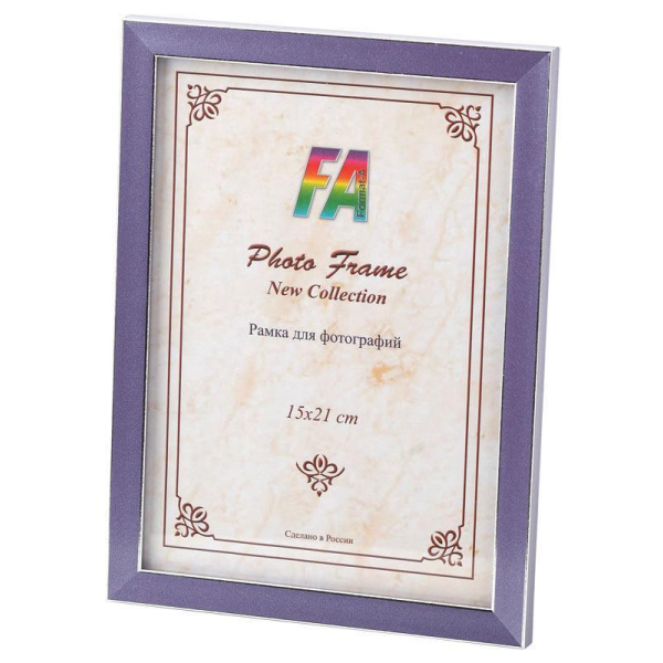 Фоторамка FA Пластик Акварель лиловый 10х15 (50/1050) Б0039834