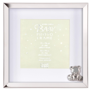 Фоторамка Innova PM01460 Ф/рамка 10*10cm Baby Deep Silver Plated, серебро, металл (6/12/360) Б0046331