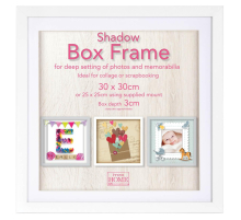 Фоторамка Innova PI09910 Ф/рамка 30*30cm Shadow Box White (окно 25*25см), белый, МДФ (6/240) Б0046305