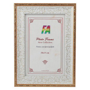 Фоторамка FA пластик Пастель белый 10x15 (40/960) Б0021233