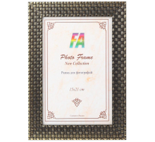 Фоторамка FA пластик Ротанг золото 15х21 (40/720) Б0034896