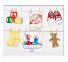 Фоторамка Innova PI09939 Ф/рамка 6 фото, 6x 10*15cm, Baby Alphabet, белая, МДФ (4/96) Б0037337