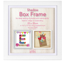 Фоторамка Innova PI09906 Ф/рамка 20*20cm Shadow Box White (окно 17*17см), белый, МДФ (6/450) Б0046303