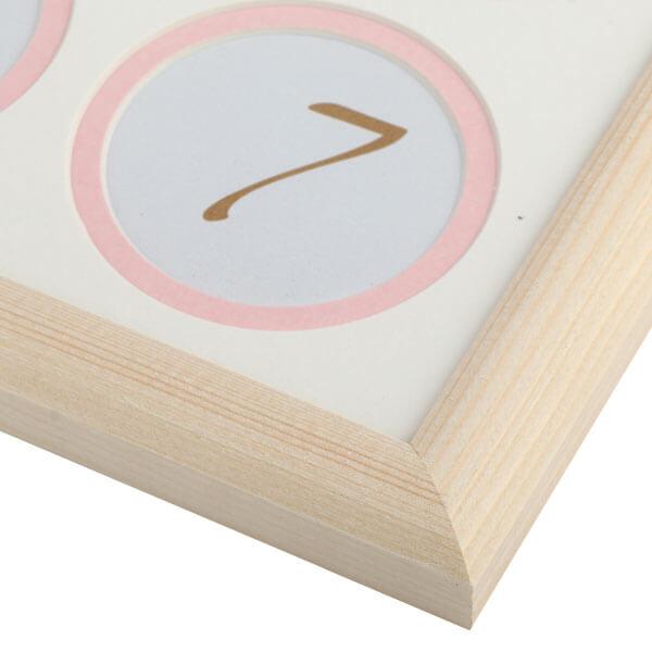 Фоторамка Image Art Серия Eco С22 30x30 1-ый Год Жизни, Розовый 12 фото 7x7 + 1 фото 9x9 художественное паспар Б0050057