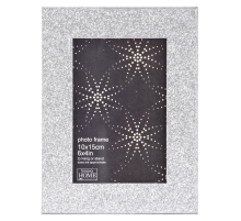 Фоторамка Innova PI00246 Ф/рамка 13*18cm Glitter, серебро, МДФ (6/1800) Б0046317