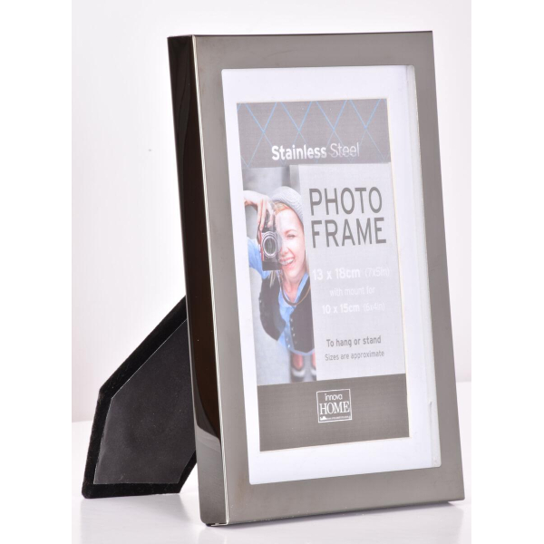 Фоторамка Innova PM09956 Ф/рамка 13*18cm Stainless Steel, серый, металл (6/36/720) Б0046327