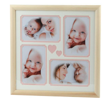 Фоторамка Image Art Серия Eco С22, 30x30 Розовый 4 фото 10x15 художественное паспарту, 2 слоя (16/288) Б0050055