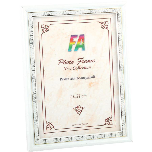 Фоторамка FA пластик Касабланка белый 10х15 (36/1080) Б0034884