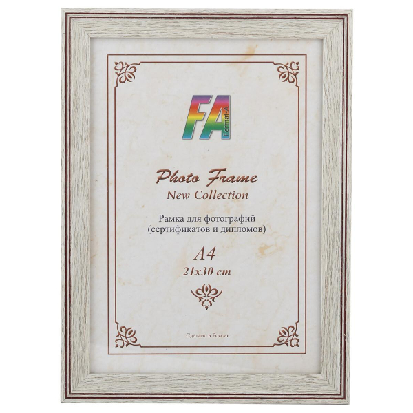 Фоторамка FA пластик Офис белый дуб 10х15 (40/1120) Б0030361