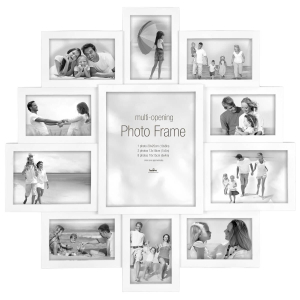 Фоторамка Innova PI04871 Ф/рамка 11 фото 1 x 20*25, 2 x 13*18, 8 x 10*15 Maggiore XXI белая, пластик (5/80) Б0029774