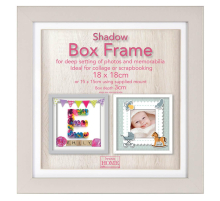 Фоторамка Innova PI09903 Ф/рамка 18*18cm Shadow Box Grey (окно 15*15см), серый, МДФ (6/540) Б0046296