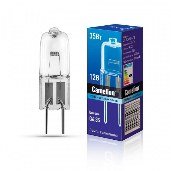 Лампа галогенная Camelion G6.35 35W 3000K JC 35W G6.35 5088 Лампа галогенная Camelion G6.35 35W 3000K JC 35W G6.35 5088