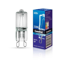 Лампа галогенная Camelion G9 60W CL 3000K 5555
