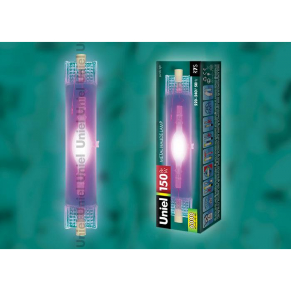 Лампа металлогалогеновая Uniel R7s 150W прозрачная MH-DE-150/PURPLE/R7s 04851 Лампа металлогалогеновая Uniel R7s 150W прозрачная MH-DE-150/PURPLE/R7s 04851