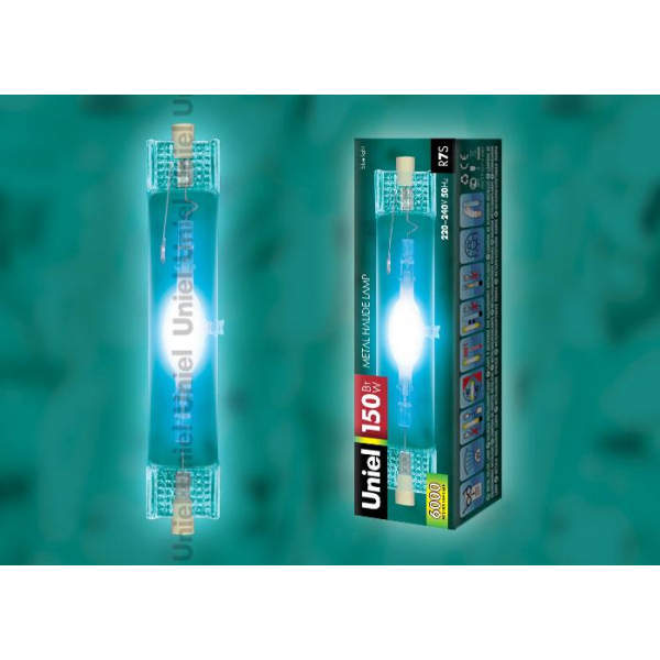 Лампа металлогалогеновая Uniel R7s 150W прозрачная MH-DE-150/BLUE/R7s 04850 Лампа металлогалогеновая Uniel R7s 150W прозрачная MH-DE-150/BLUE/R7s 04850