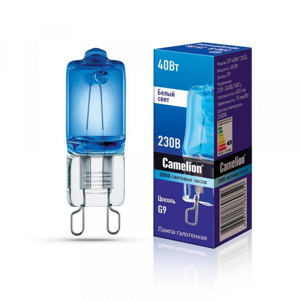 Лампа галогенная Camelion G9 40W COOL 3500K 11467 Лампа галогенная Camelion G9 40W COOL 3500K 11467