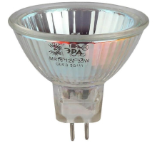 Лампа галогенная ЭРА GU5.3 35W 3000K прозрачная GU5.3-MR16-35W-12V-CL C0027355