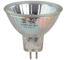 Лампа галогенная ЭРА GU5.3 50W 3000K прозрачная GU5.3-MR16-50W-12V-CL C0027358