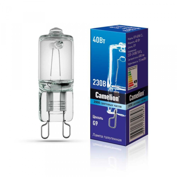 Лампа галогенная Camelion G9 40W CL 3000K 5553 Лампа галогенная Camelion G9 40W CL 3000K 5553