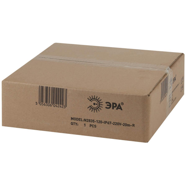 Гибкий неон ЭРА 2835SMD красный 20M N2835-120-IP67-220V-20m-R Б0043077 Гибкий неон ЭРА 2835SMD красный 20M N2835-120-IP67-220V-20m-R Б0043077