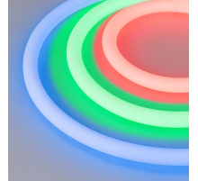 Гибкий неон Arligh 16W/m 280LED/m 3838SMD разноцветный 5M MOONLIGHT-TOP-G280-D18mm 24V RGB 360deg 038762