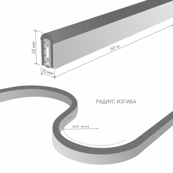 Гибкий неон Elektrostandard 12W/m 144LED/m 5050SMD разноцветный 50M a045405