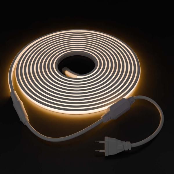 Светодиодная влагозащищенная лента Apeyron 11W/m 288LED/m COB теплый белый 5M 10-104 Светодиодная влагозащищенная лента Apeyron 11W/m 288LED/m COB теплый белый 5M 10-104
