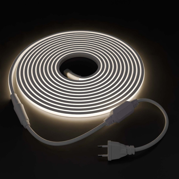 Светодиодная влагозащищенная лента Apeyron 11W/m 288LED/m COB холодный белый 5M 10-106 Светодиодная влагозащищенная лента Apeyron 11W/m 288LED/m COB холодный белый 5M 10-106
