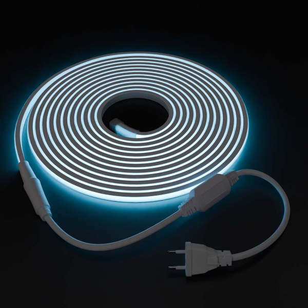 Светодиодная влагозащищенная лента Apeyron 11W/m 288LED/m COB голубой 5M 10-107 Светодиодная влагозащищенная лента Apeyron 11W/m 288LED/m COB голубой 5M 10-107